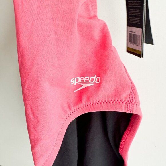 Speedo Performnce NWT Pink Low Back One Piece Swimsuit 14 - Picture 3 of 9